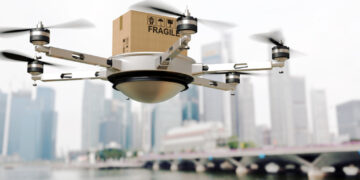 What are the potential applications for drones in e-commerce in India?