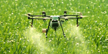 How are dronws being used in agriculture